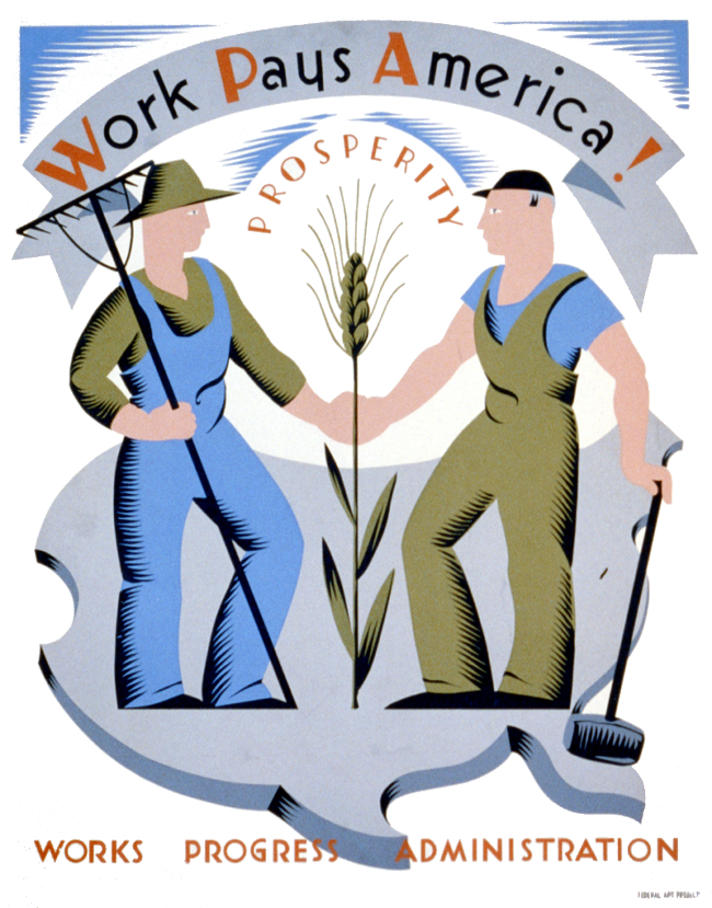WPA Poster: Work Pays America